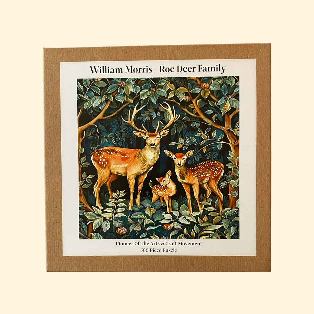 William Morris Roe Deer Family Jigsaw - 500pcs