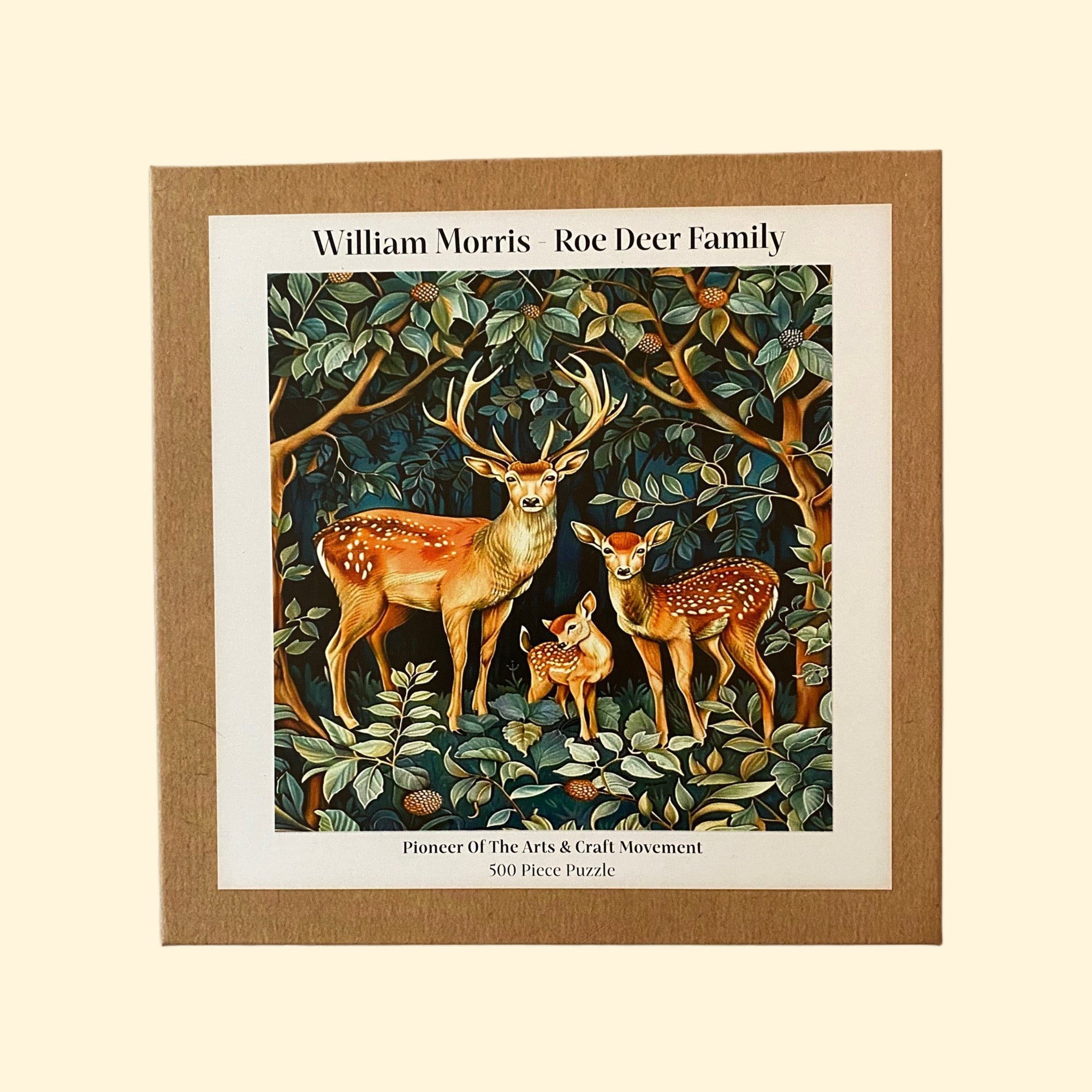 William Morris Roe Deer Family Jigsaw - 500pcs