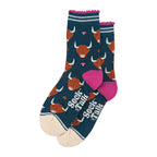 Women's Bamboo Socks - Highland Cow