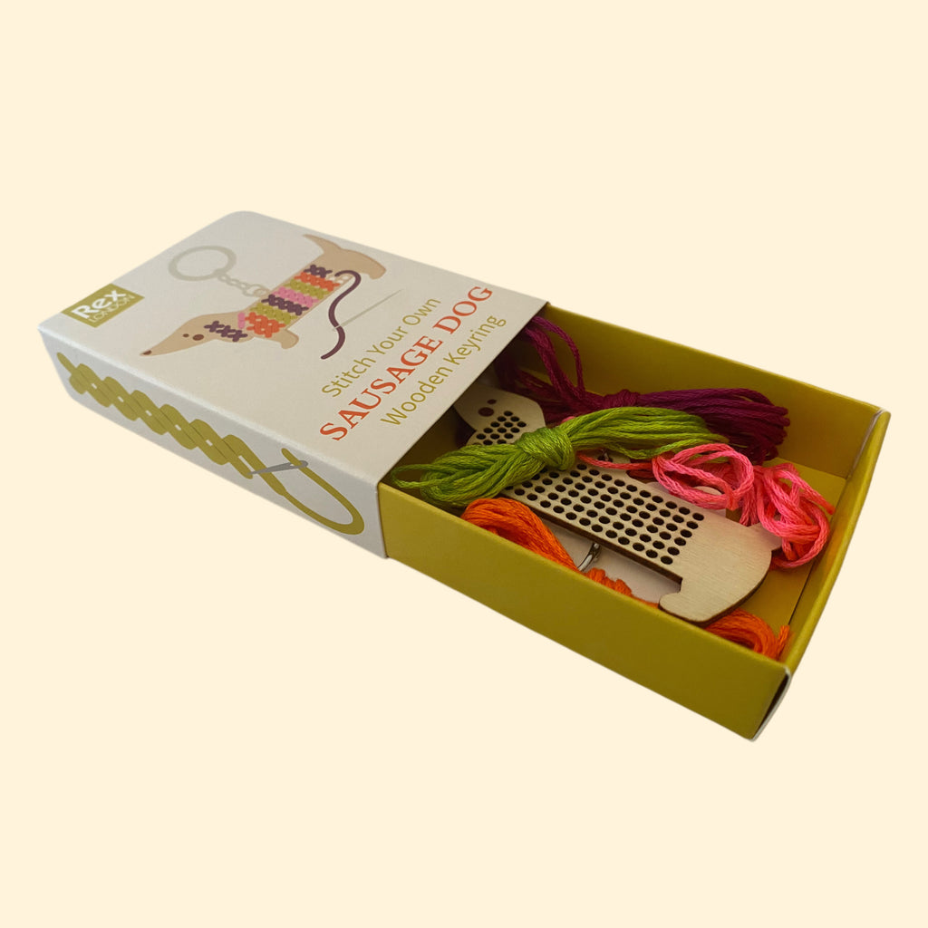 Stitch Your Own Sausage Dog Keyring