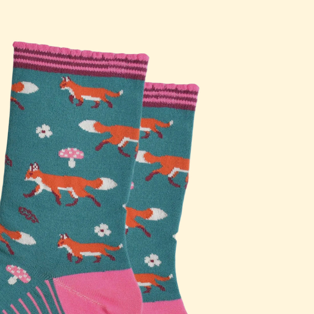 Women's Bamboo Socks - Fox