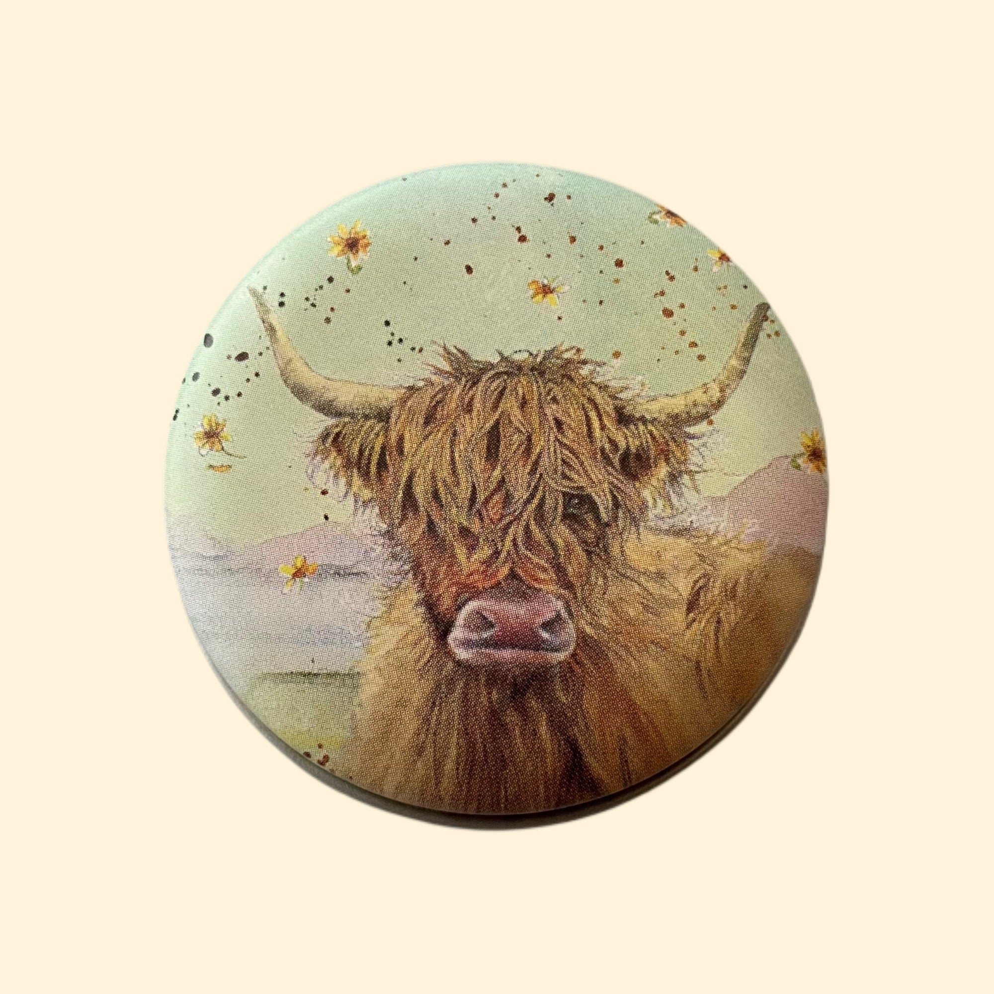 Highland Cow Lip Balm Tin - Mint