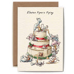 Eleven Pipers Piping Christmas Card