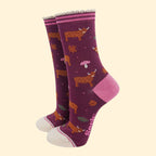 Women's Bamboo Socks - Highland Cow