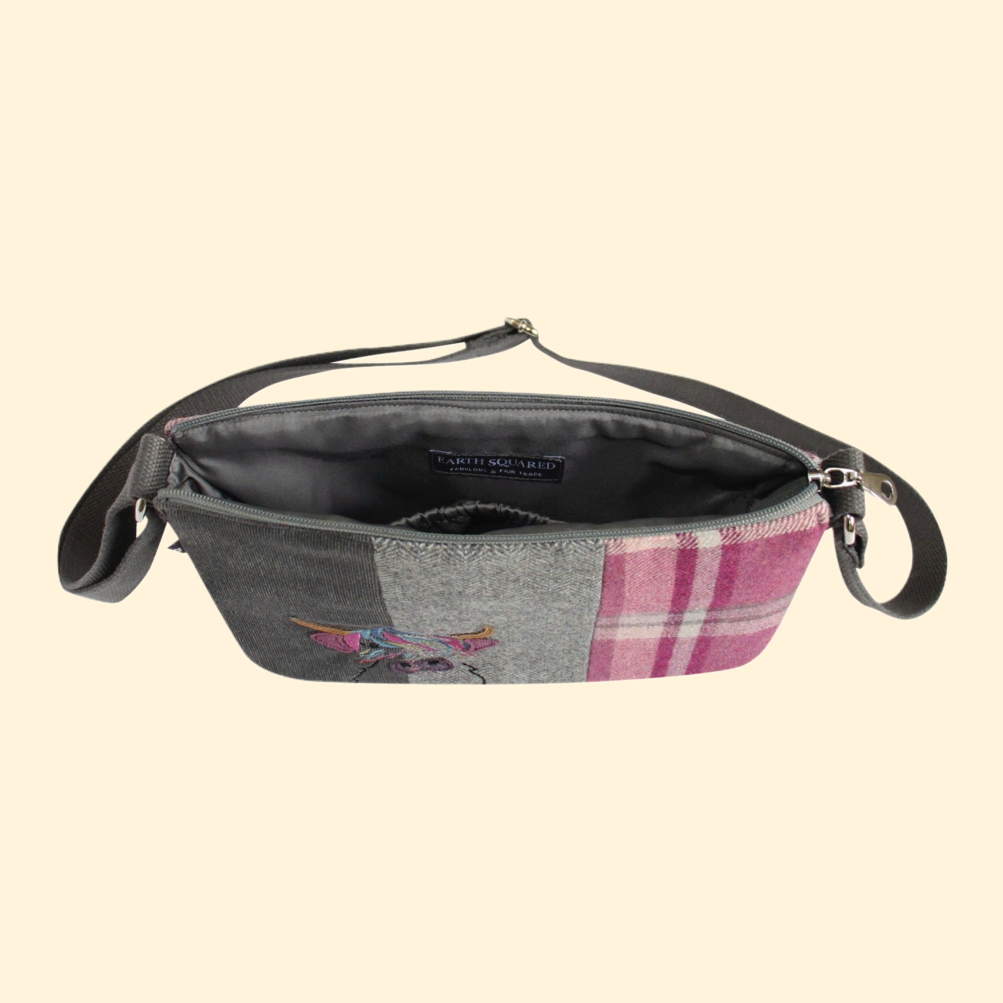 Earth Squared Highland Cow Messenger Bag