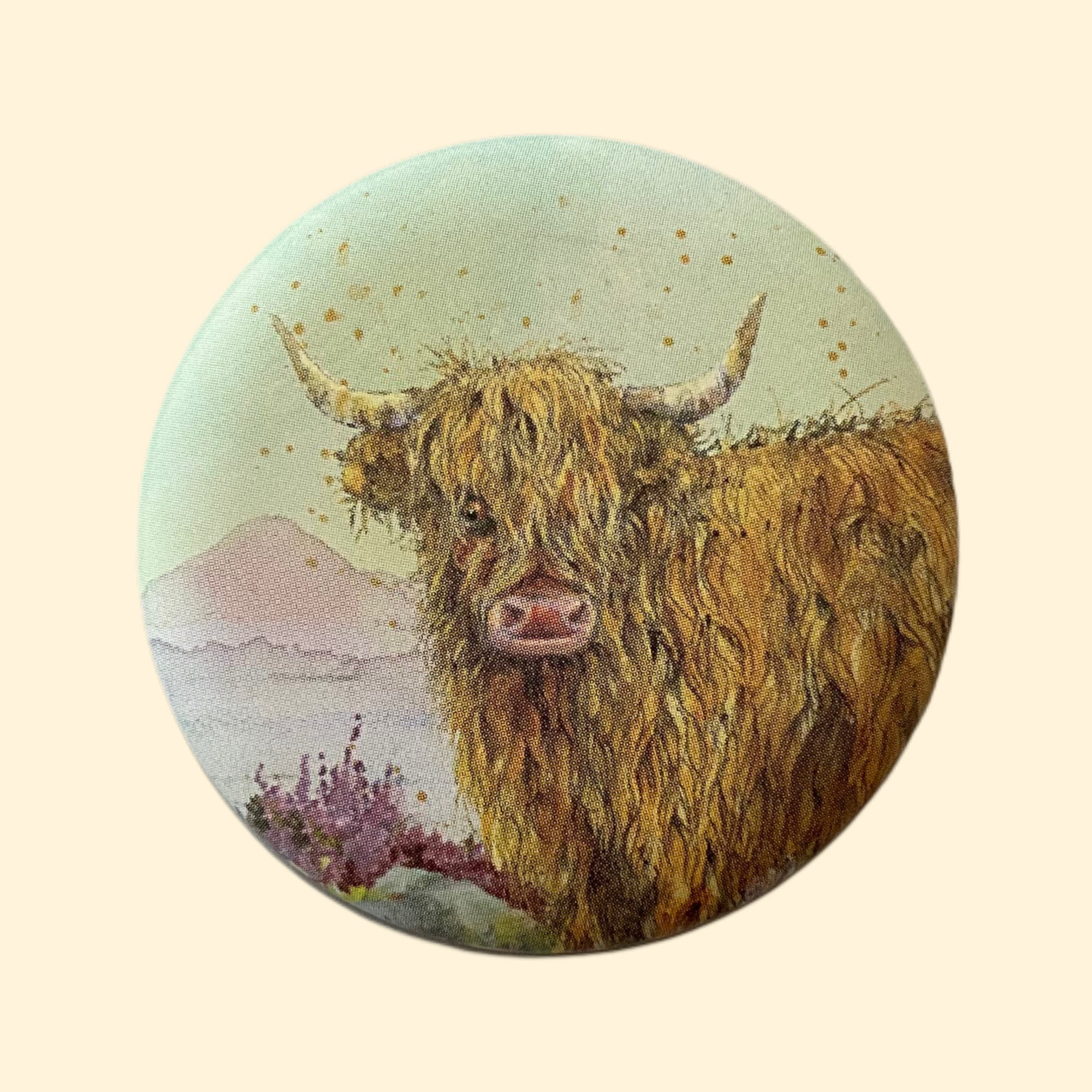 Highland Cow Lip Balm Tin - Vanilla