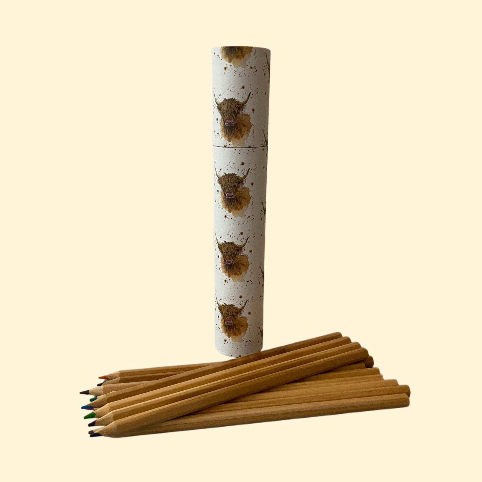 Highland Cow Pencils Pot