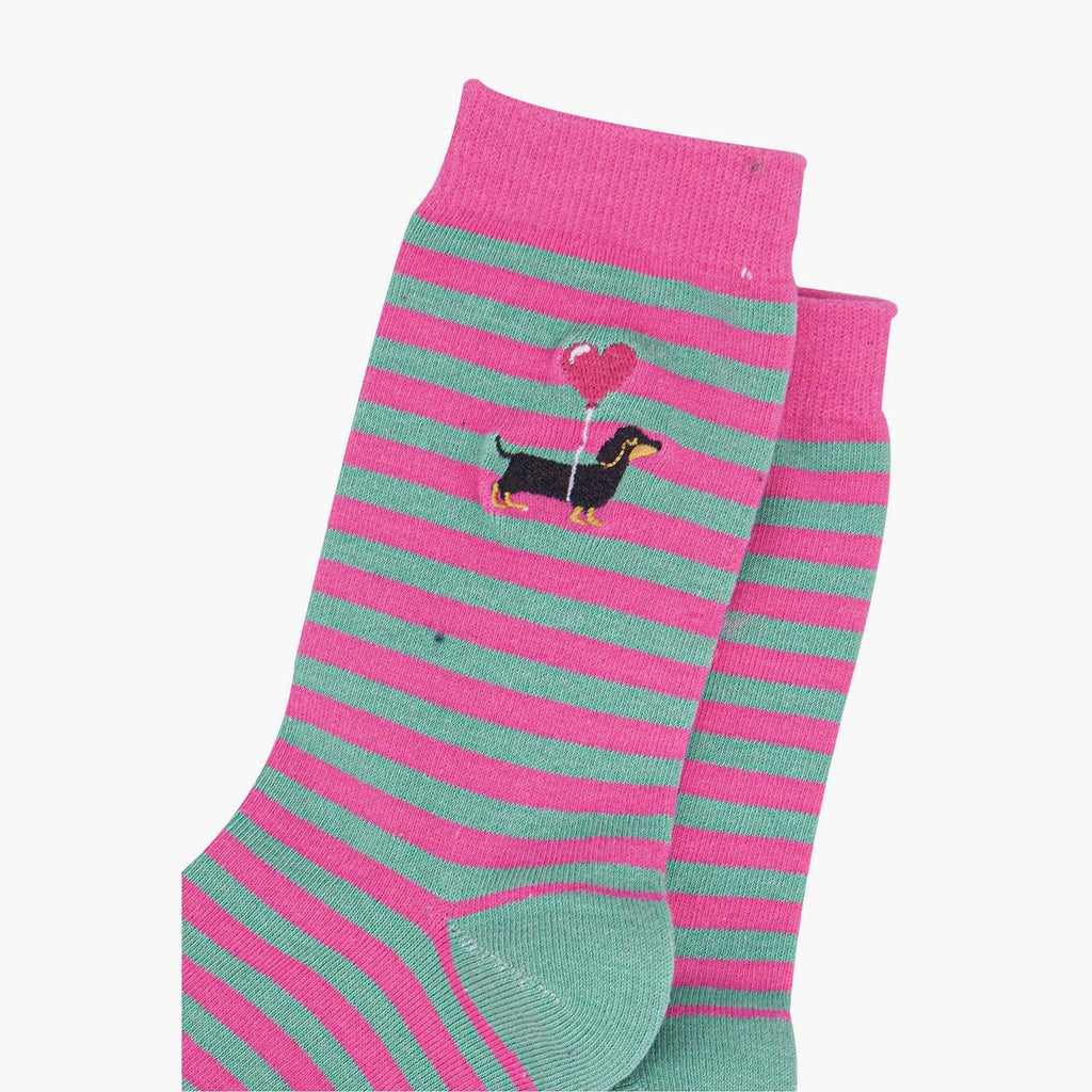 Women's Socks - Sausage Dog Stripe