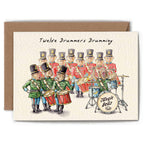 Twelve Drummers Drumming Christmas Card