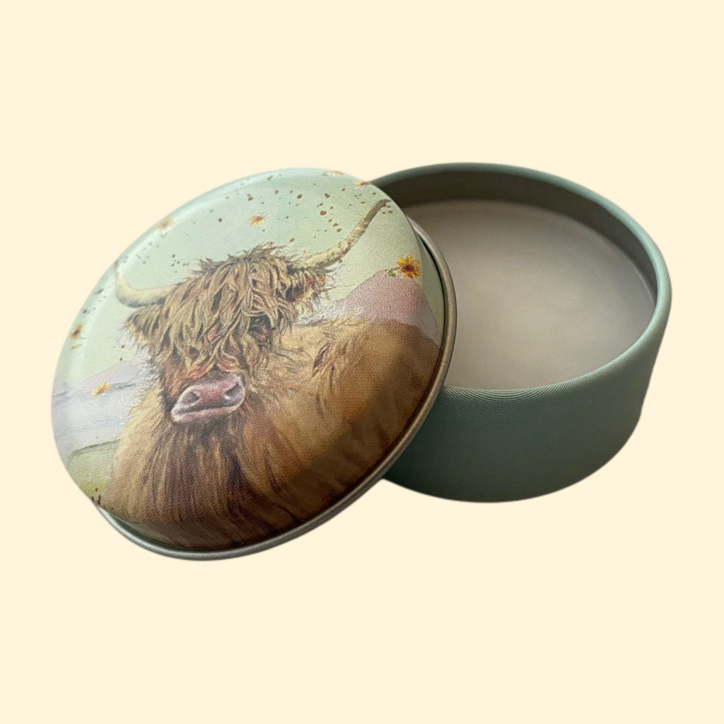 Highland Cow Lip Balm Tin - Mint