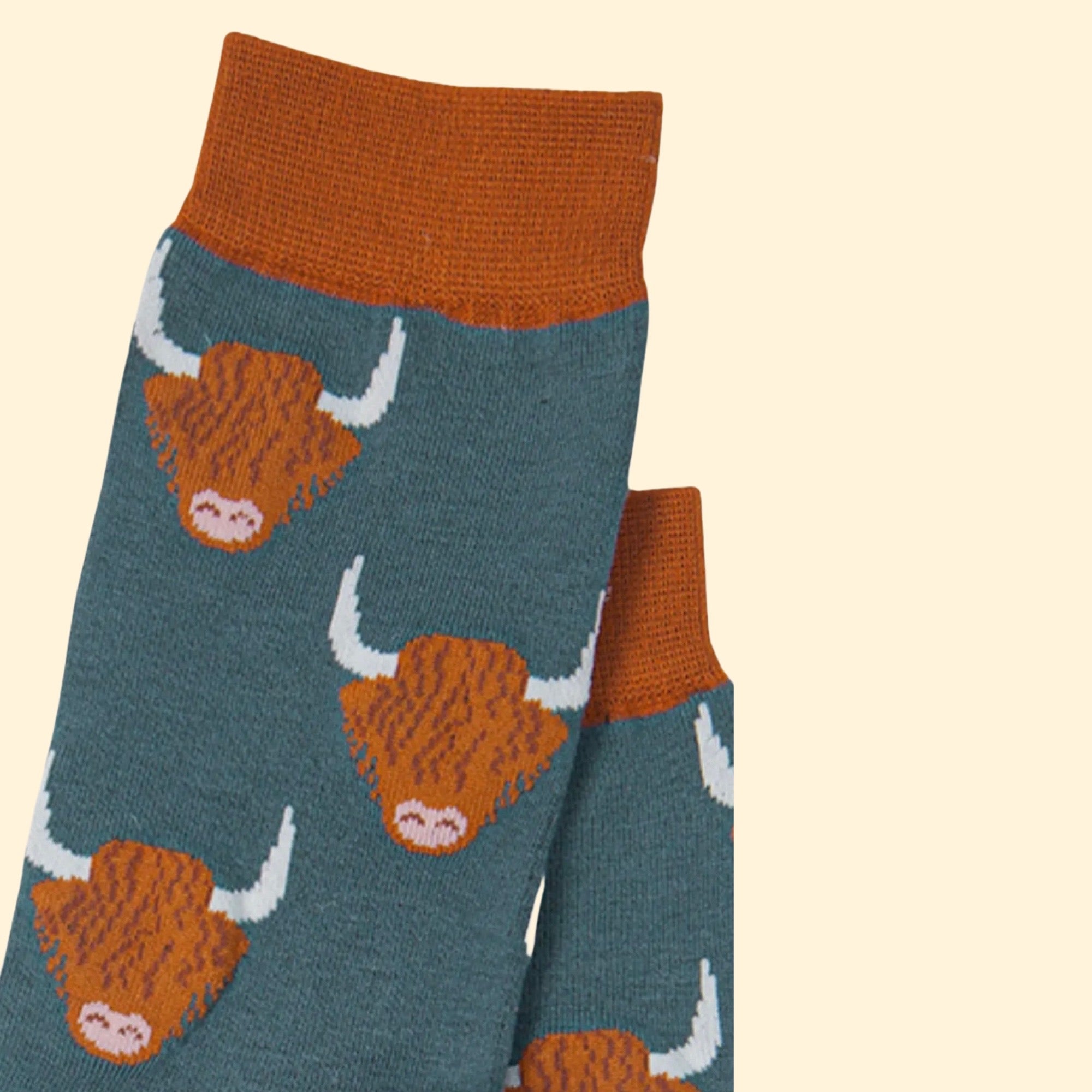 Men's Bamboo Socks - Highland Cow