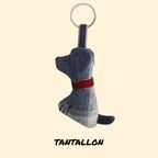 Earth Squared Dog Tweed Key Ring (Various Colours)