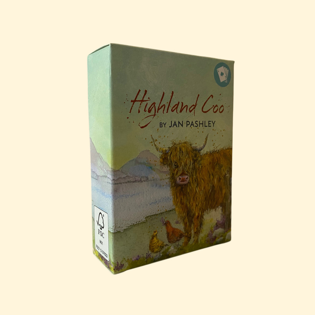 Highland Cow Playing Cards