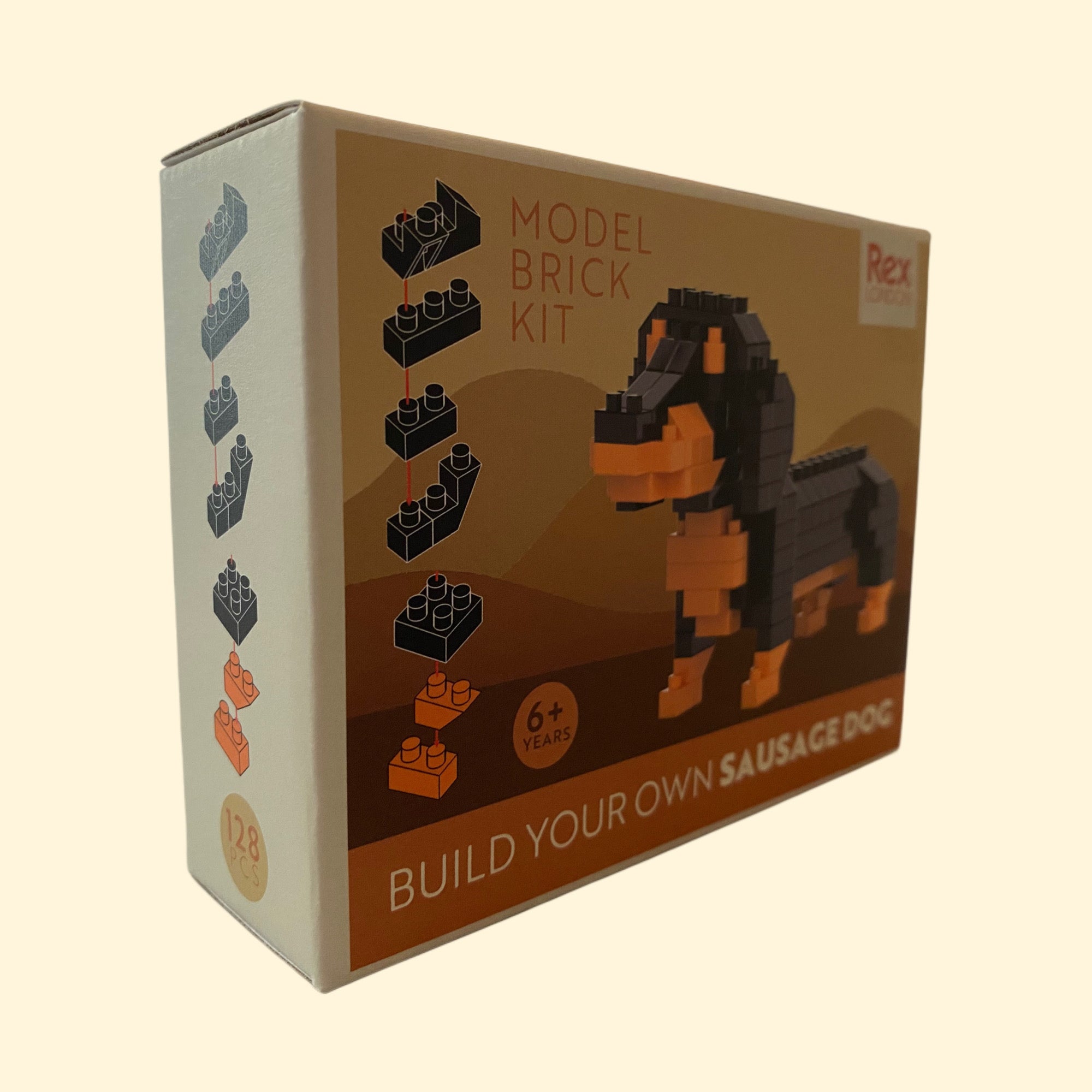 Sausage Dog Model Brick Kit