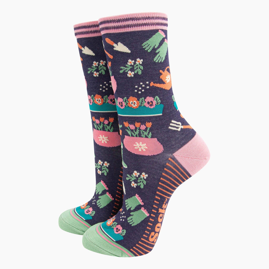 Women's Bamboo Socks - Gardening