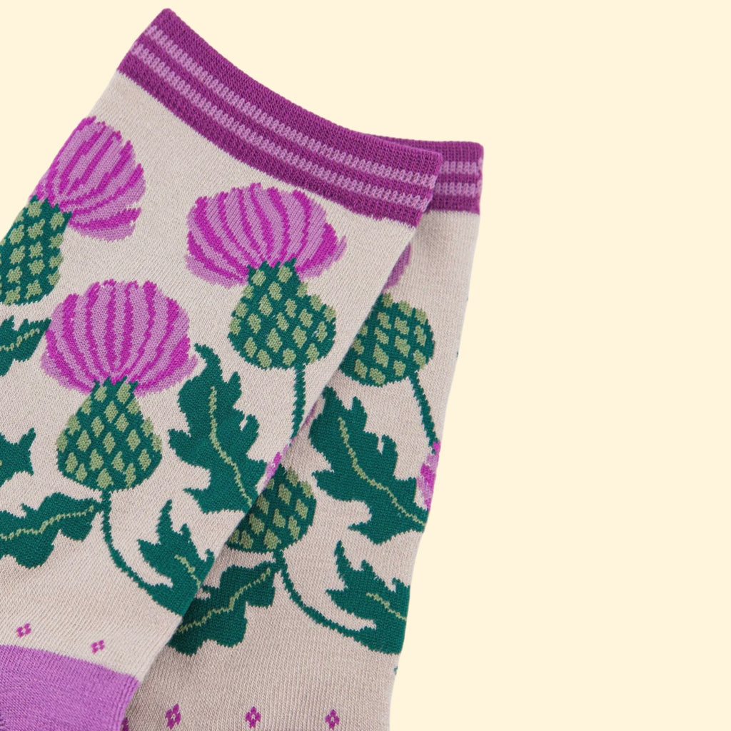 Women's Bamboo Socks - Thistle