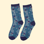 Women's Bamboo Socks - Blackbird