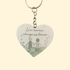 Heart Keyring - Various Sentiments