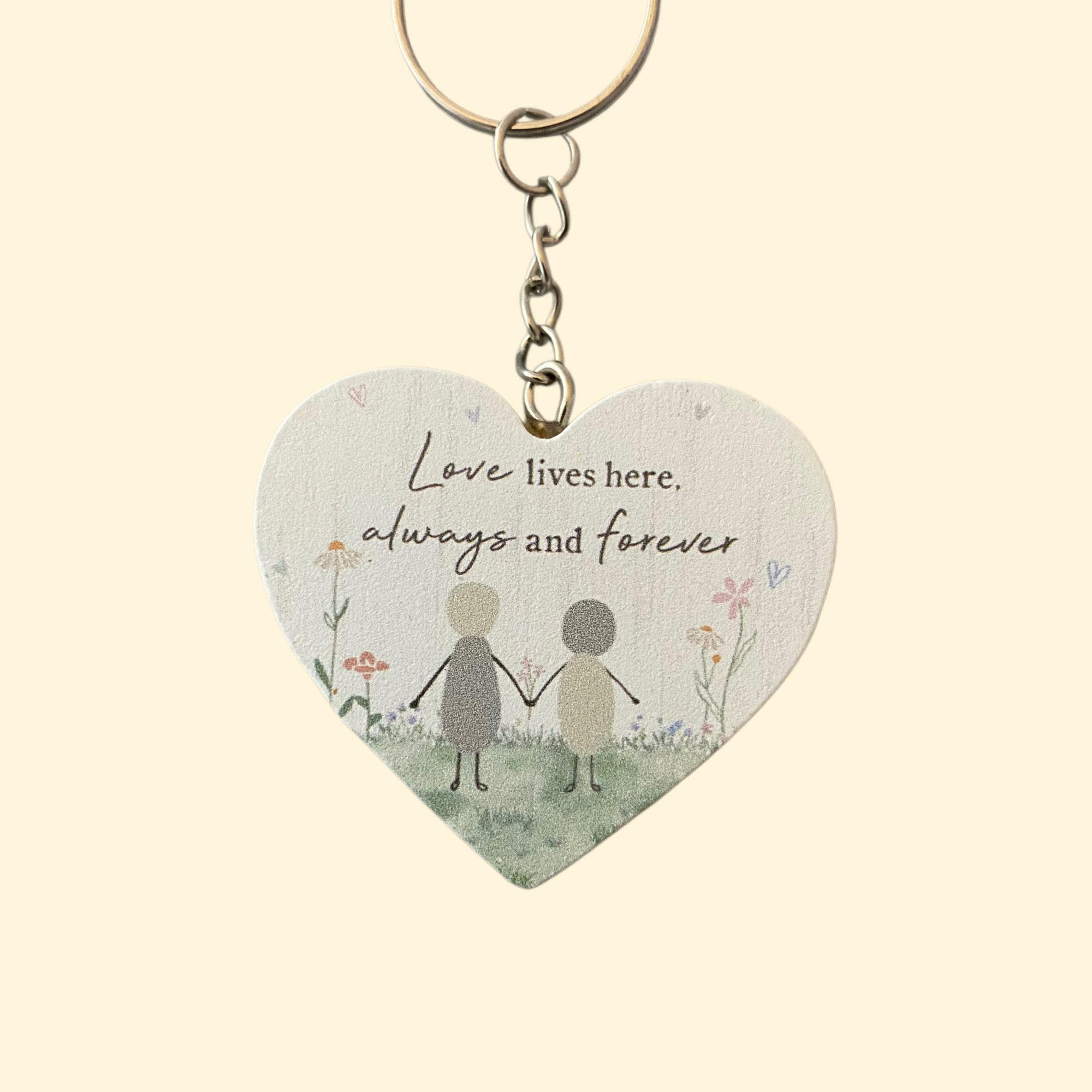 Heart Keyring - Various Sentiments