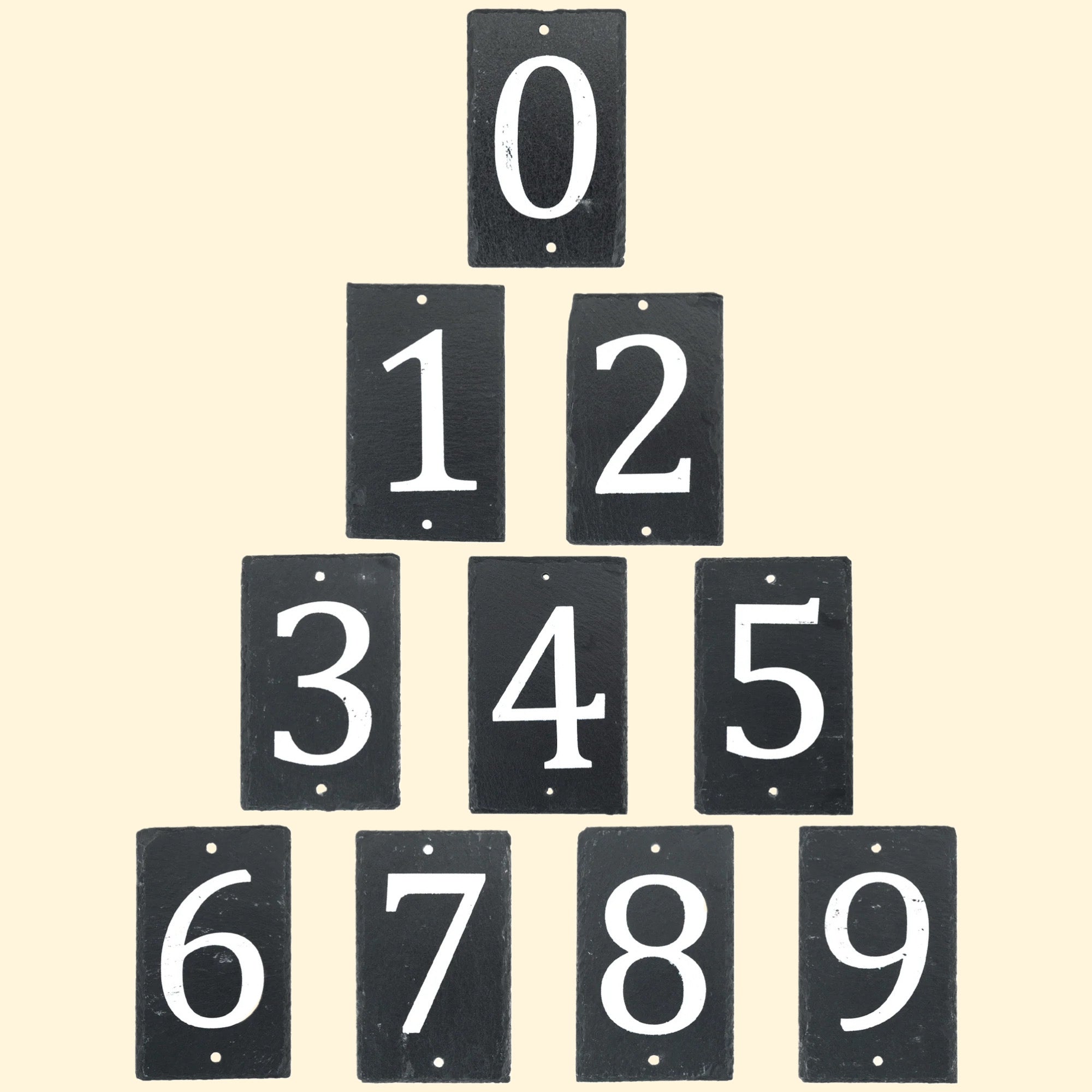 Slate House Numbers