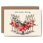 Nine Ladies Dancing Christmas Card