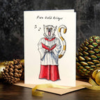Five Gold Rings Christmas Card