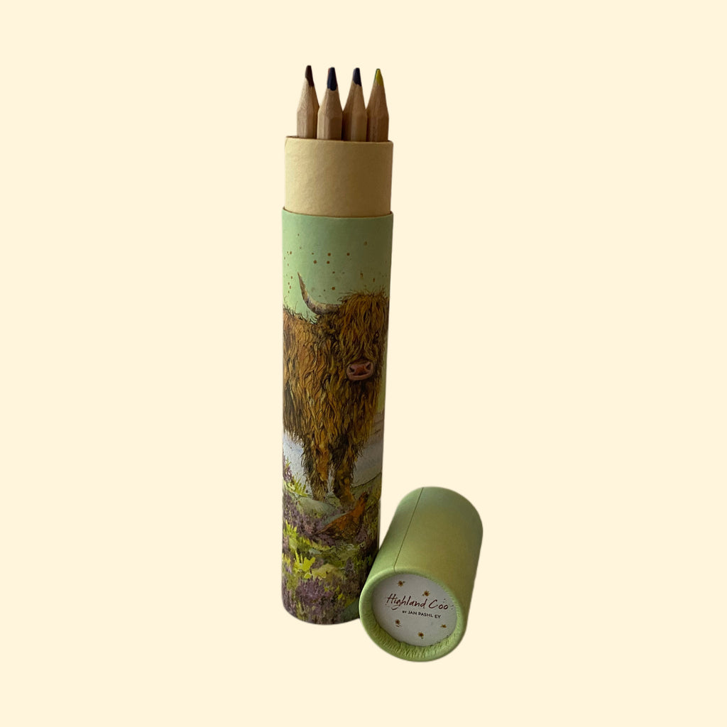 Highland Cow Pencils Pot