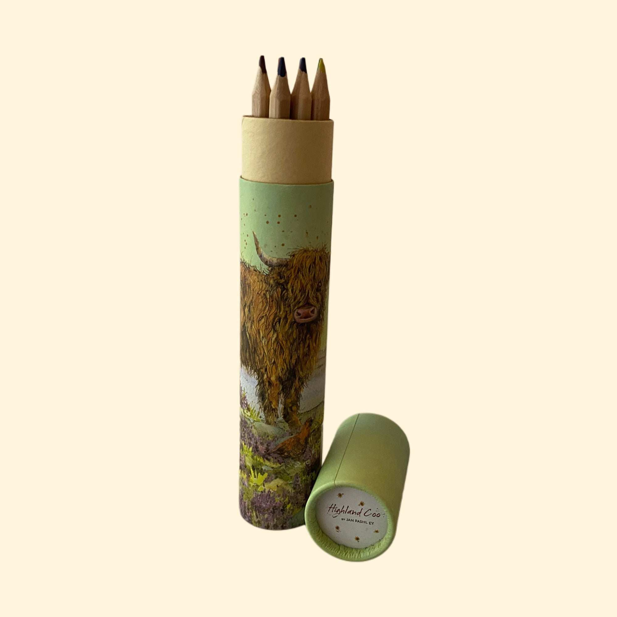 Highland Cow Pencils Pot