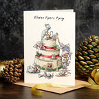Eleven Pipers Piping Christmas Card