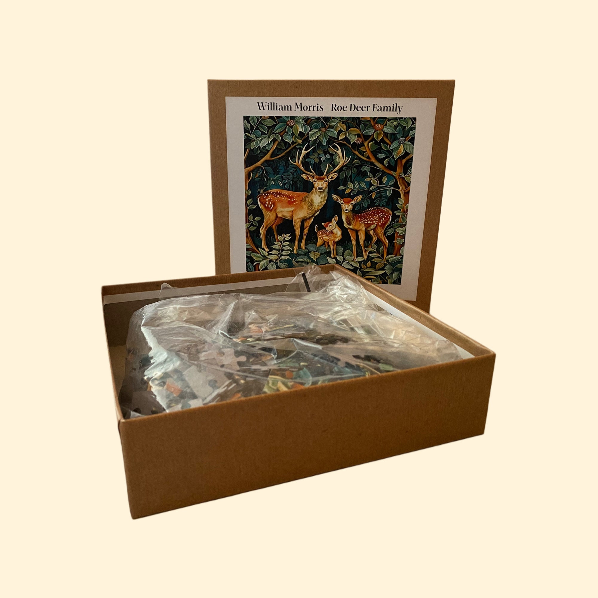William Morris Roe Deer Family Jigsaw - 500pcs