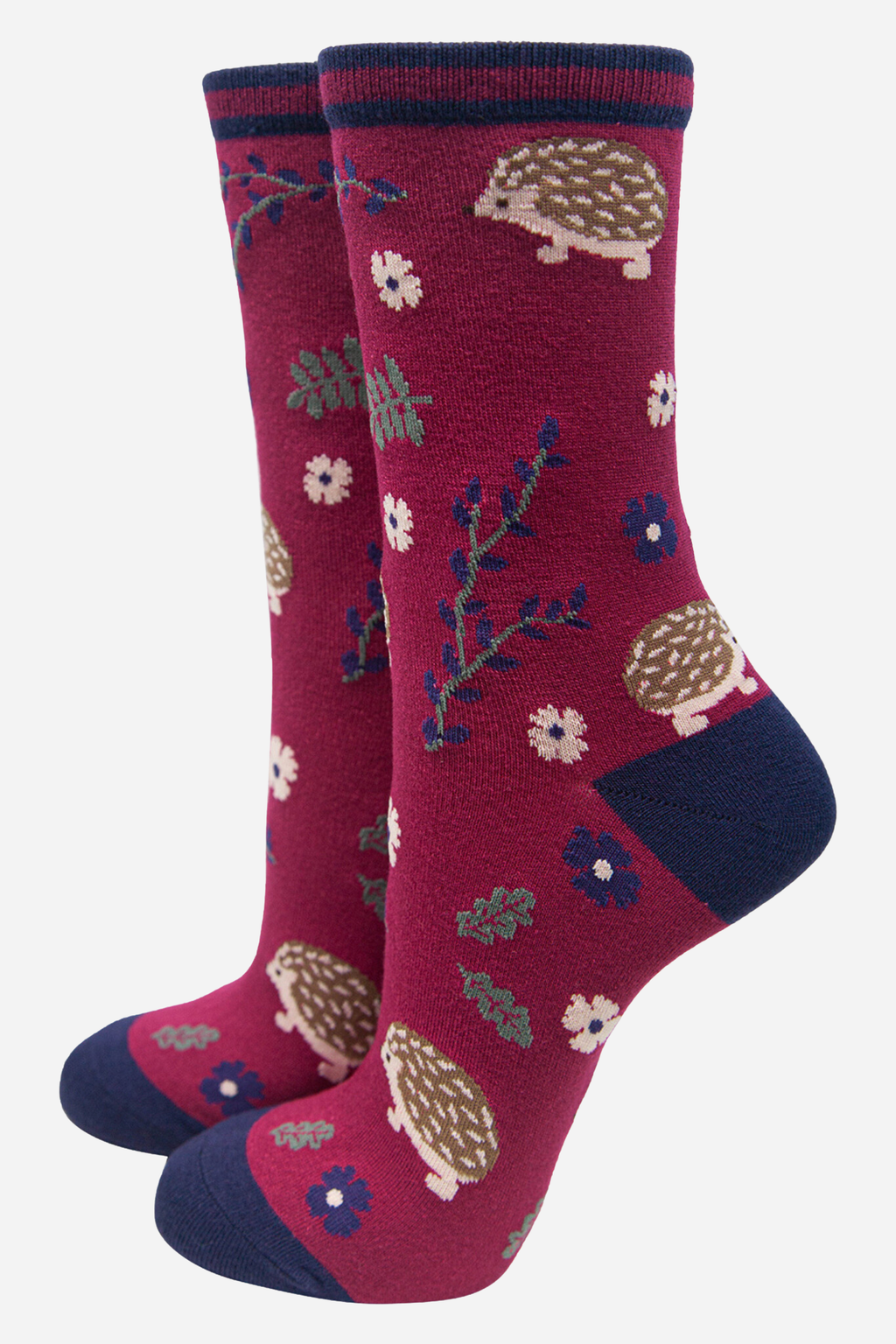Women's Bamboo Socks - Hedgehogs