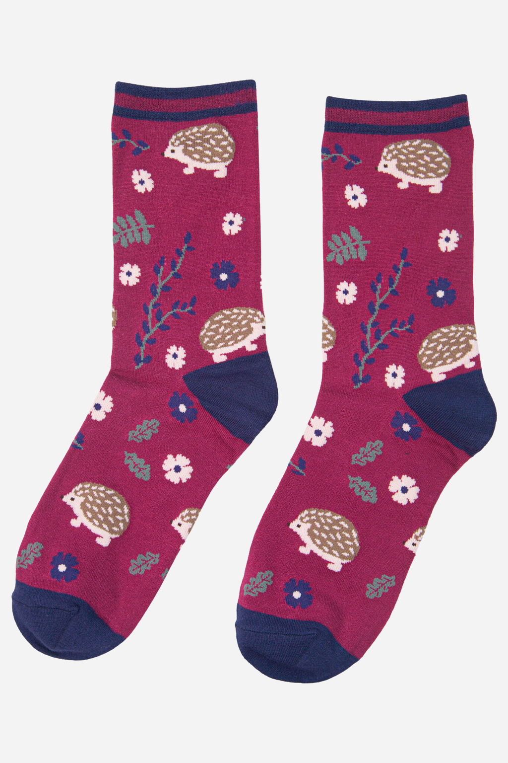 Women's Bamboo Socks - Hedgehogs