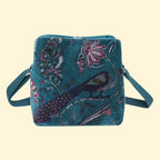 Earth Squared Velvet Logan Bag - Teal