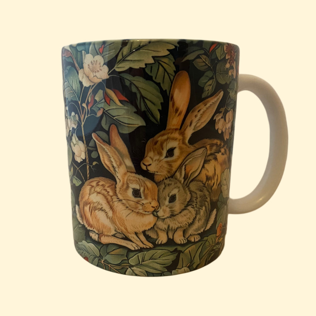 William Morris Mug - Rabbit Doe & Kits