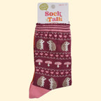 Women's Bamboo Socks - Hedgehog Fair Isle