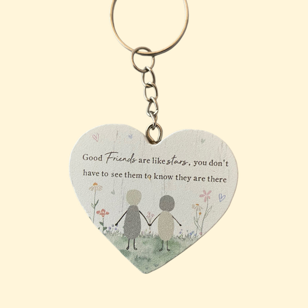Heart Keyring - Various Sentiments