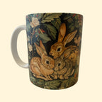 William Morris Mug - Rabbit Doe & Kits