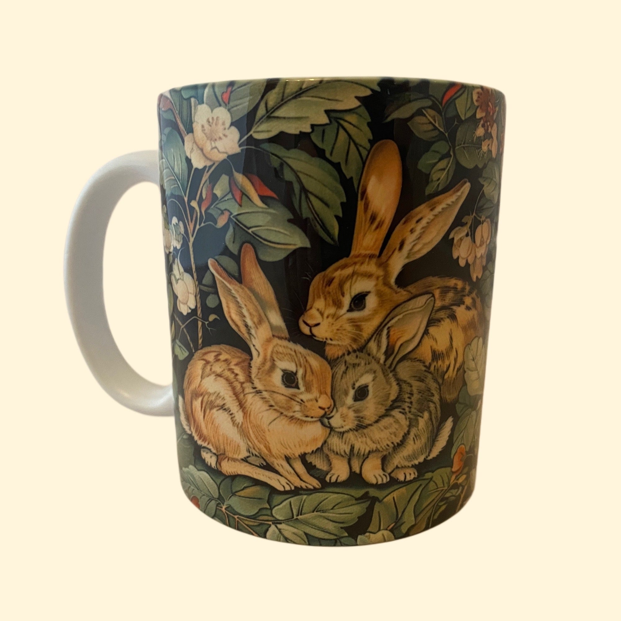 William Morris Mug - Rabbit Doe & Kits