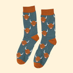 Men's Bamboo Socks - Highland Cow