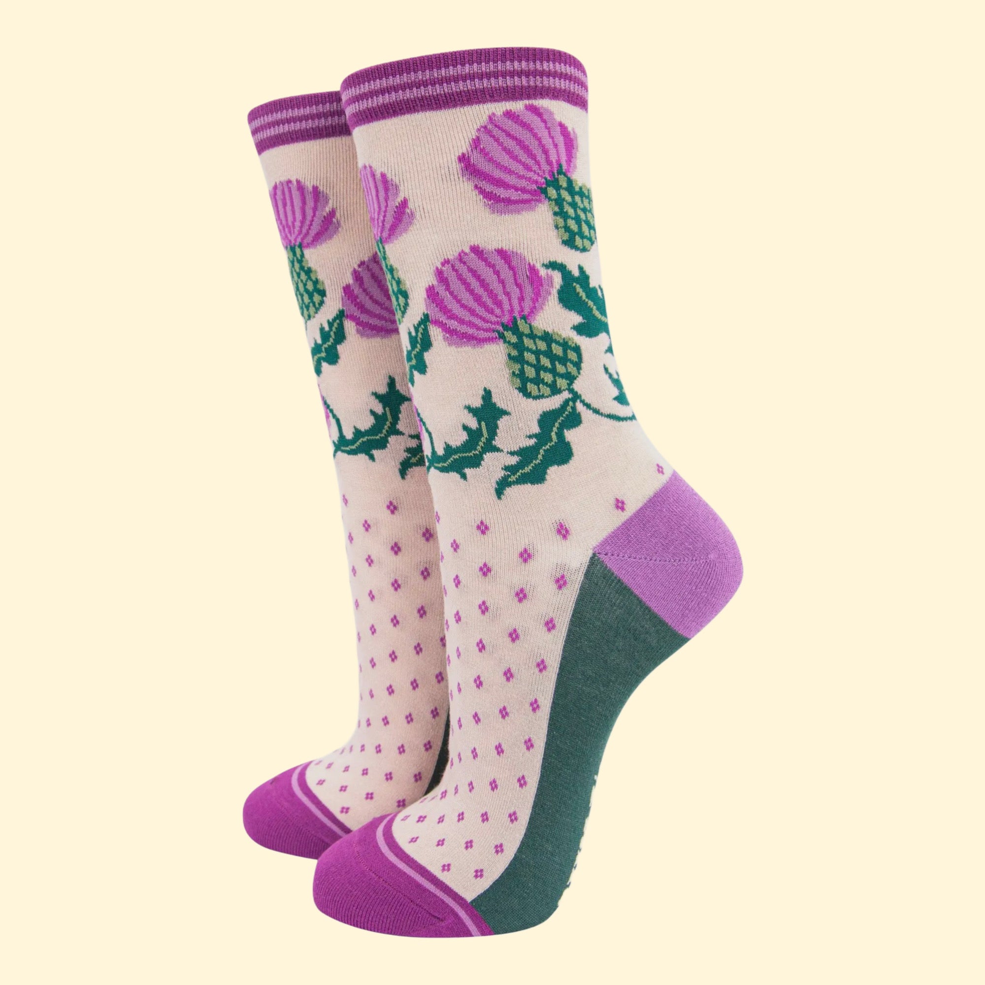 Women's Bamboo Socks - Thistle