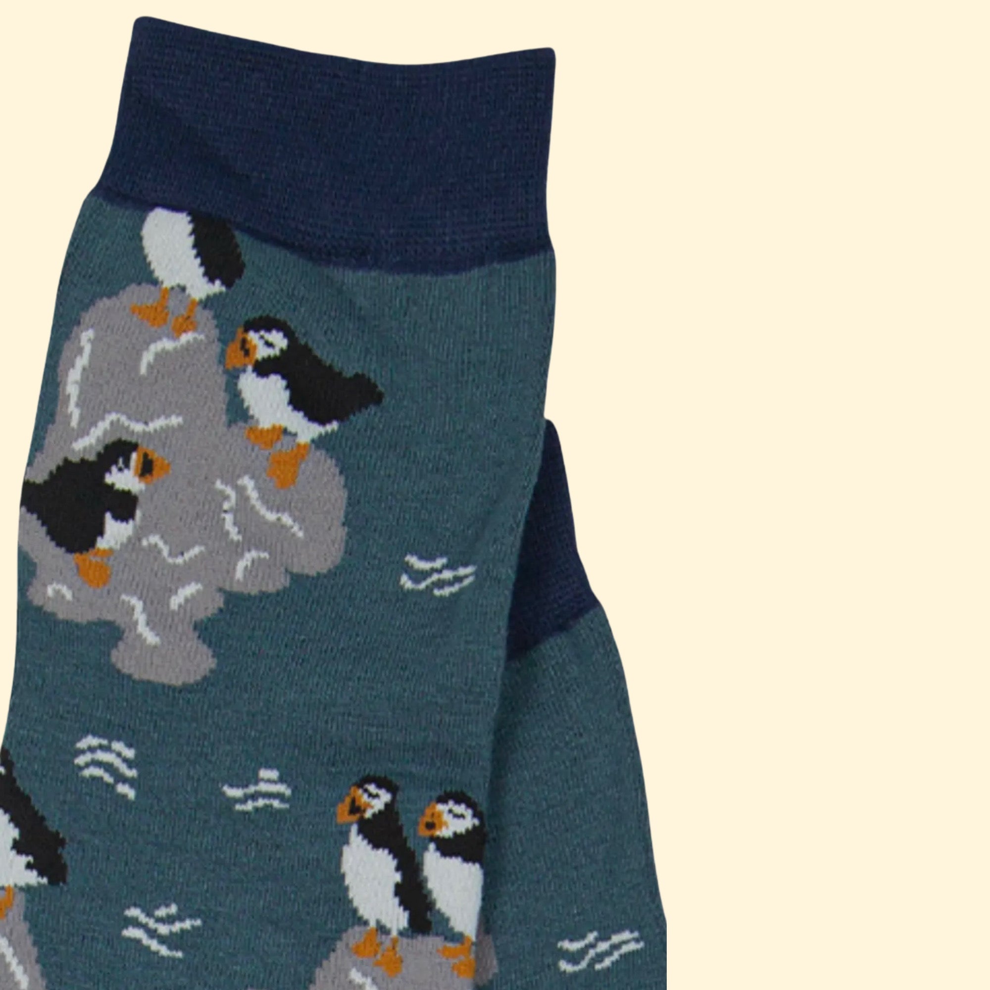 Men's Bamboo Socks - Puffin