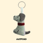Earth Squared Dog Tweed Key Ring (Various Colours)