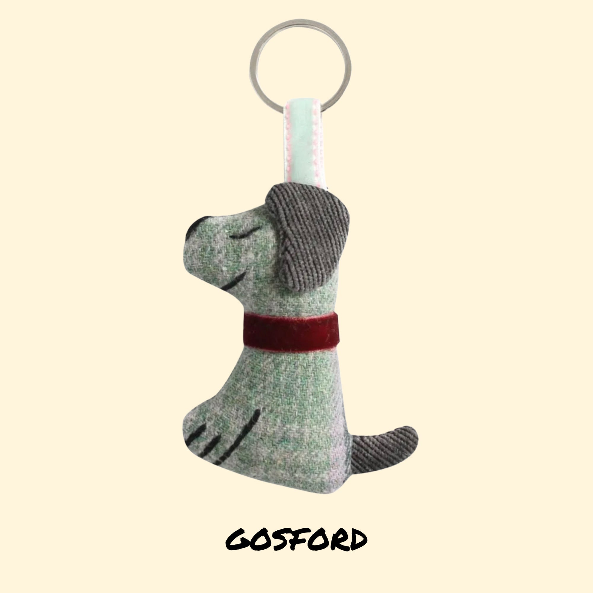 Earth Squared Dog Tweed Key Ring (Various Colours)