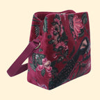 Earth Squared Velvet Logan Bag - Plum