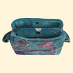 Earth Squared Velvet Logan Bag - Teal