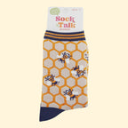Women's Bamboo Socks - Honeycomb & Bee
