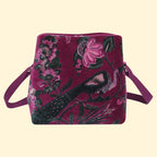 Earth Squared Velvet Logan Bag - Plum