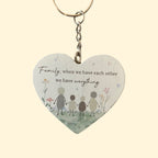Heart Keyring - Various Sentiments