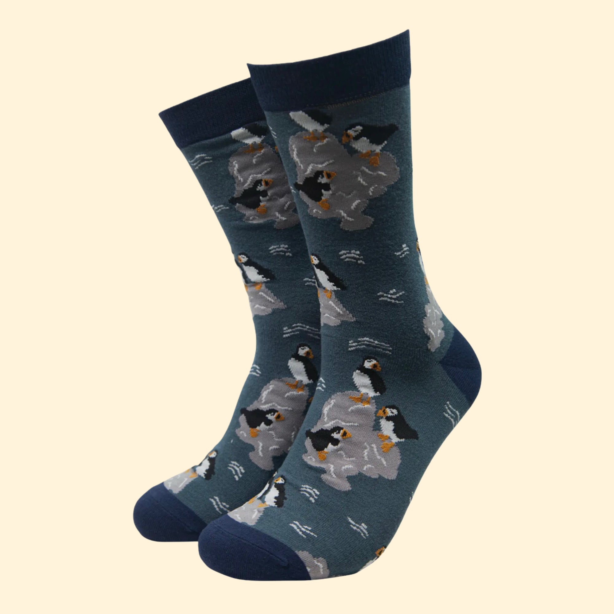 Men's Bamboo Socks - Puffin