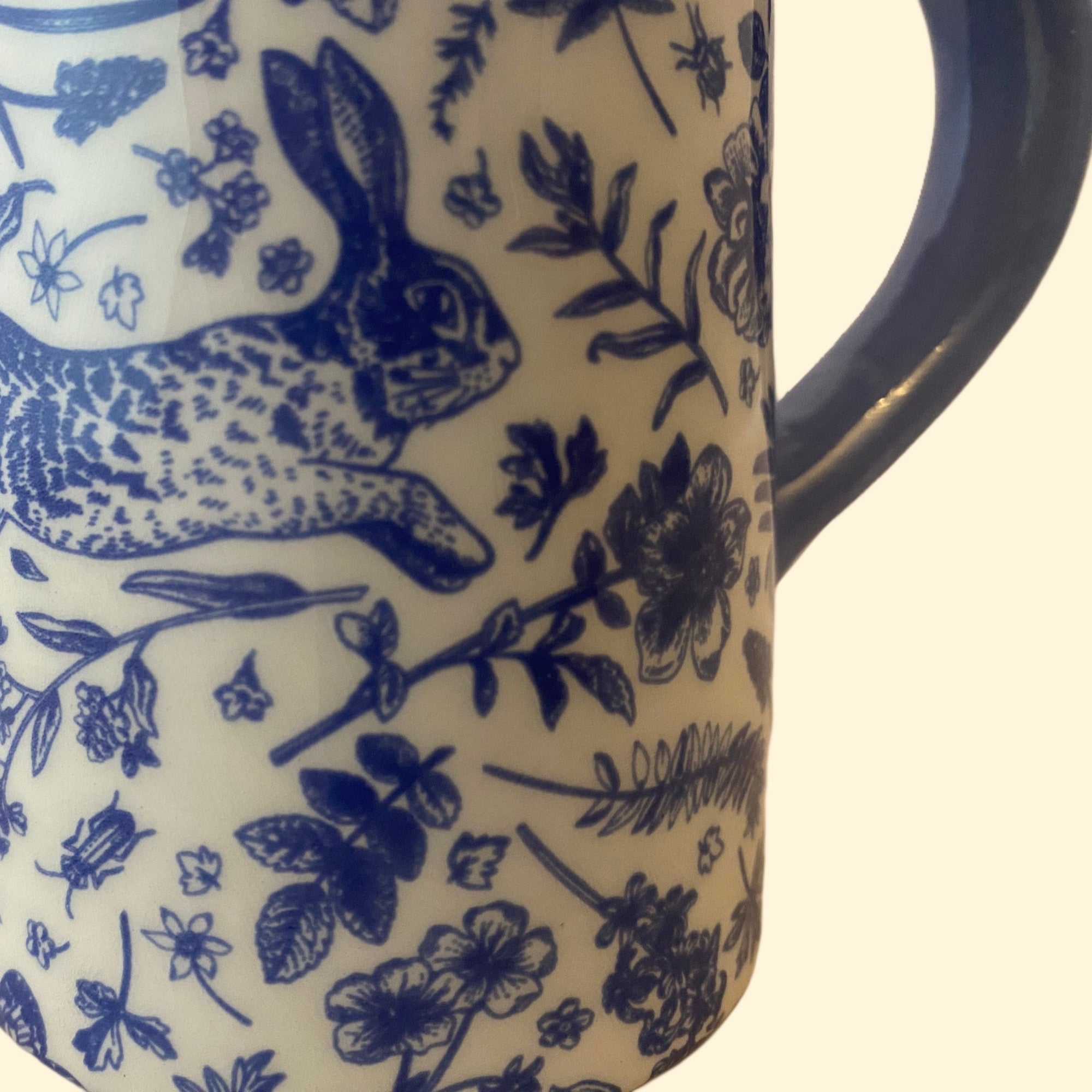 Hare Floral Jug